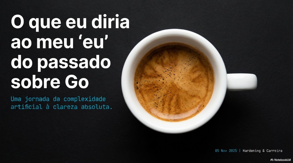 O que eu diria ao meu 'eu' do passado sobre Go